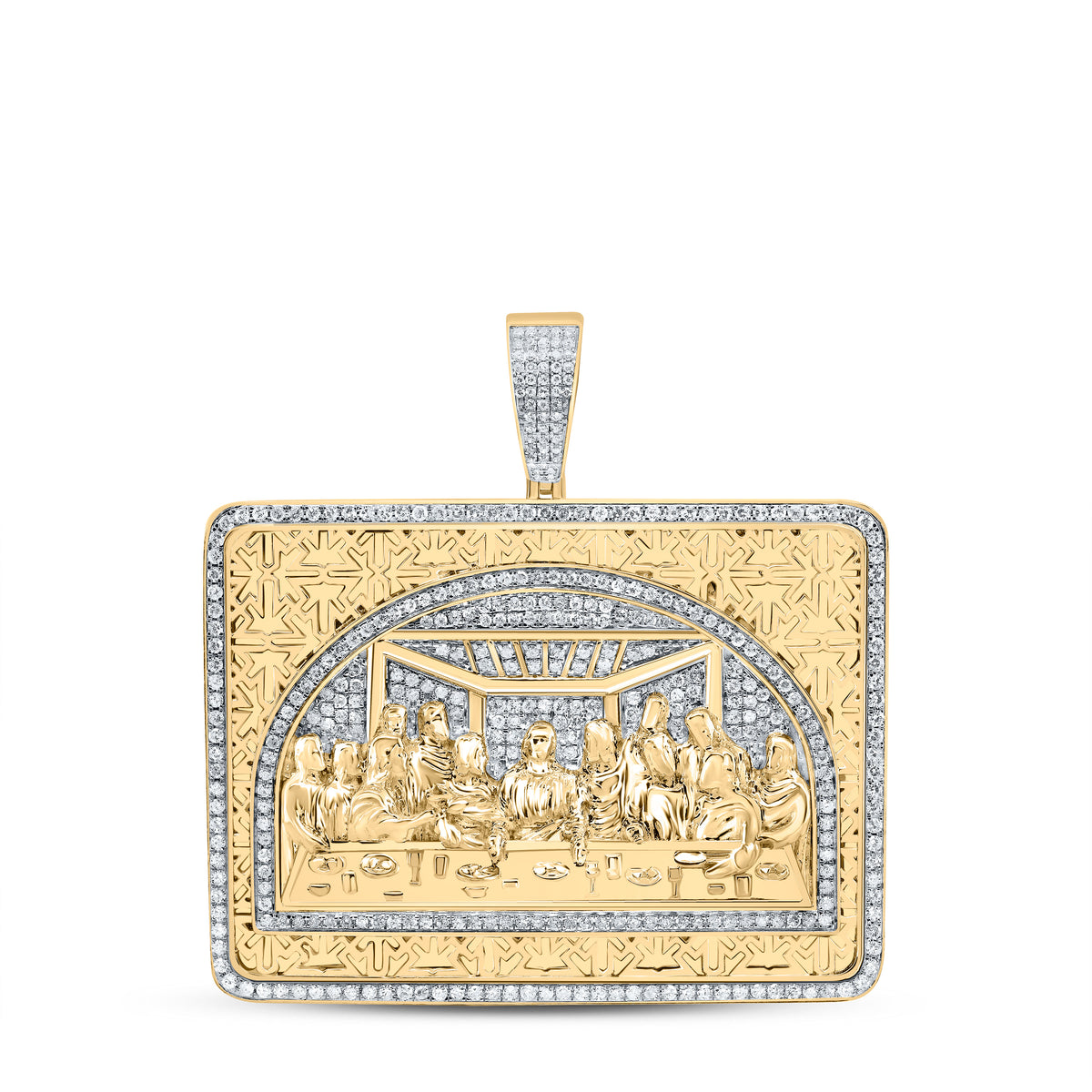 2CTW-DIA P1 LAST SUPPER MENS CHARM