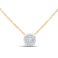 1/6CTW-DIA NK GIFT CUSHION NECKLACE (18 INCH)