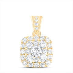 7/8CTW-DIA ANA M ELITE 1/4CT-CRD FASHION CUSHION PENDANT