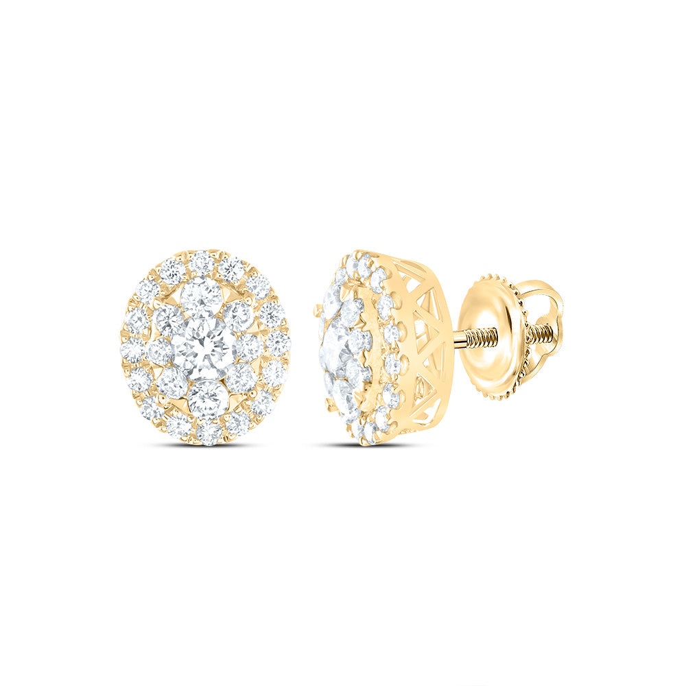 1CTW-DIA ANA M ELITE FASHION OVAL STUD EARRING