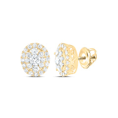 1CTW-DIA ANA M ELITE FASHION OVAL STUD EARRING
