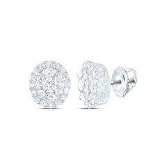 1CTW-DIA ANA M ELITE FASHION OVAL STUD EARRING