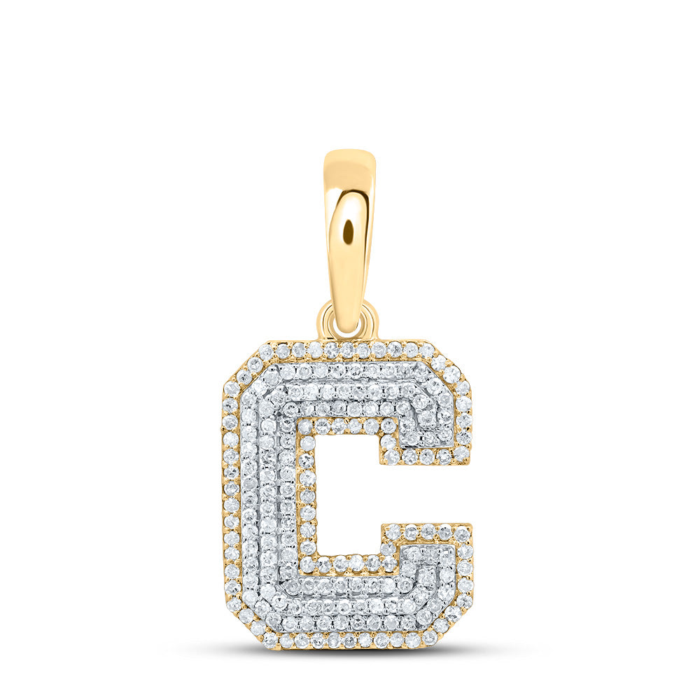 1/2CTW-DIA P1 GIFT INITIAL "C" PENDANT