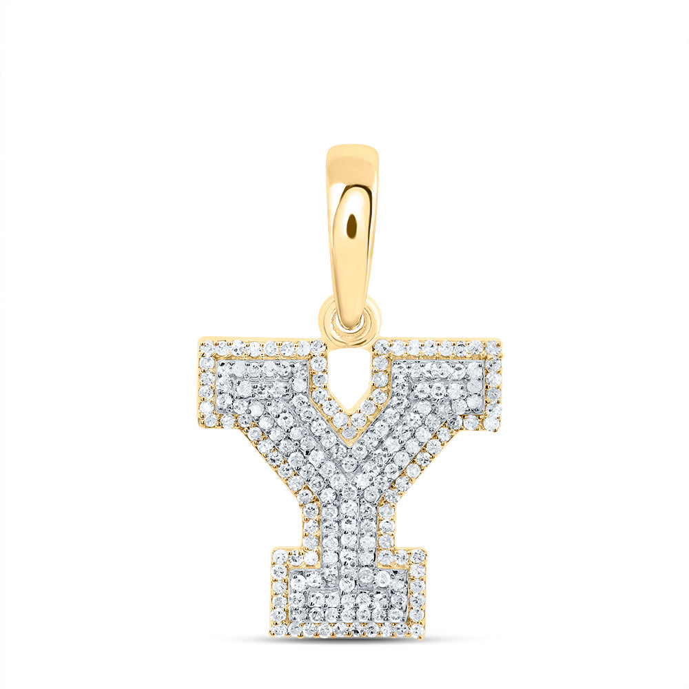 1/2CTW-DIA P1 GIFT INITIAL "Y" PENDANT