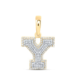 1/2CTW-DIA P1 GIFT INITIAL "Y" PENDANT