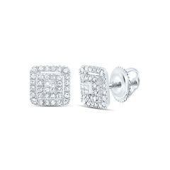 1/5CTW-DIA NK GIFT SQUARE STUD EARRING
