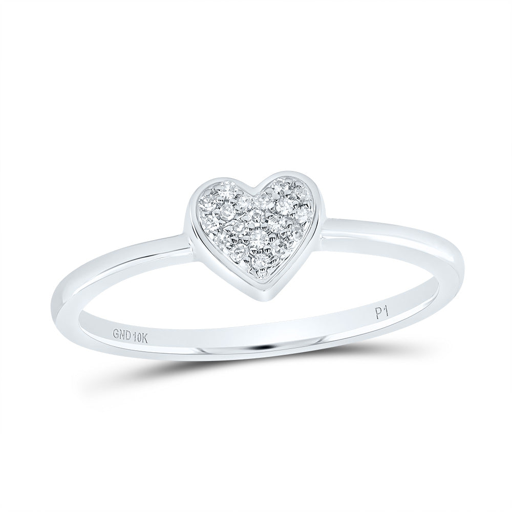 1/20CTW-DIA P1 GIFT HEART RING