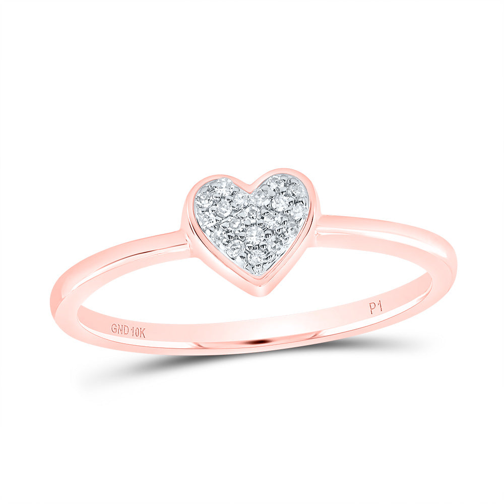 1/20CTW-DIA P1 GIFT HEART RING