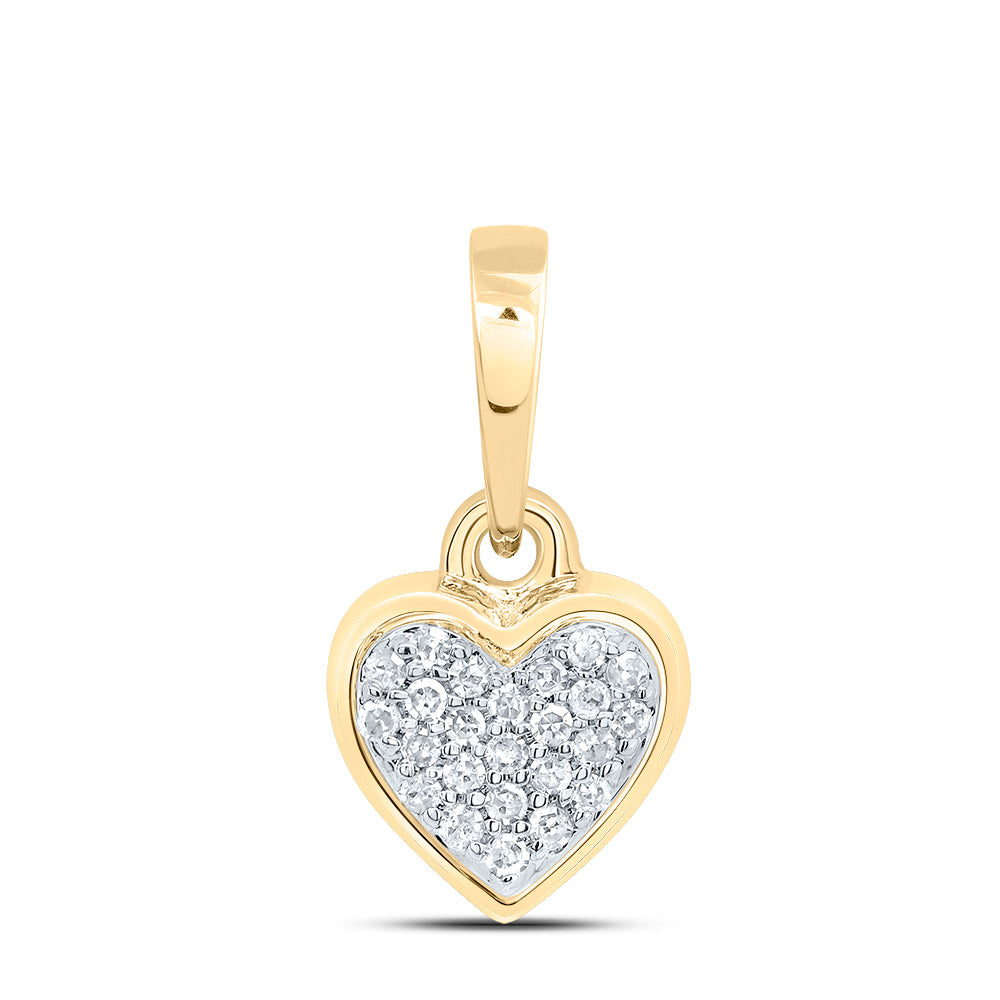 1/20CTW-DIA P1 GIFT HEART PENDANT