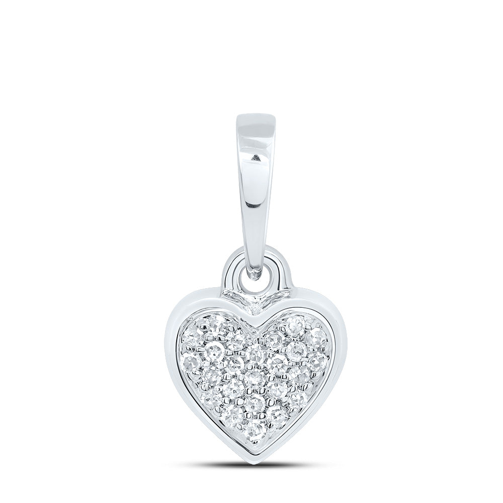 1/20CTW-DIA P1 GIFT HEART PENDANT