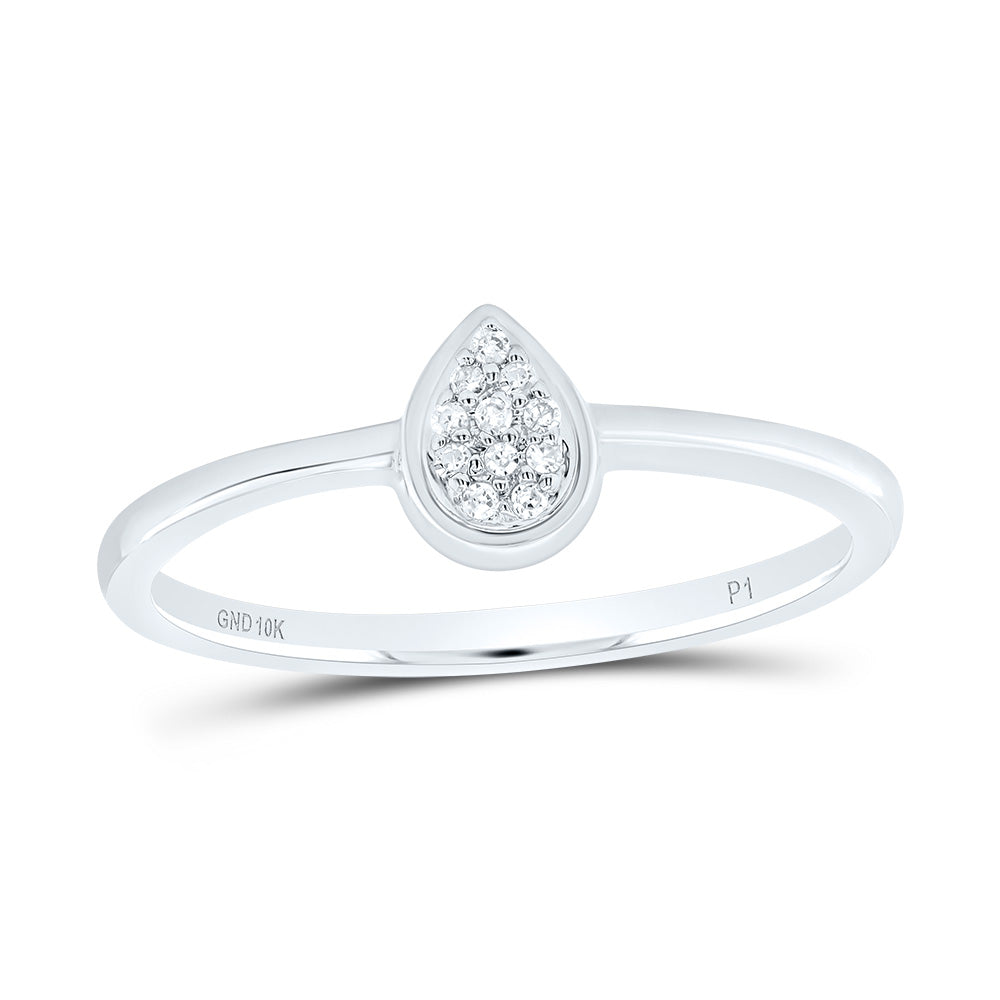 0.03CTW-DIA P1 GIFT PEAR RING