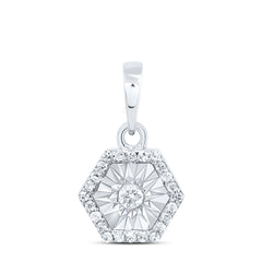 1/10CTW-DIA P1 GIFT HEXAGON PENDANT