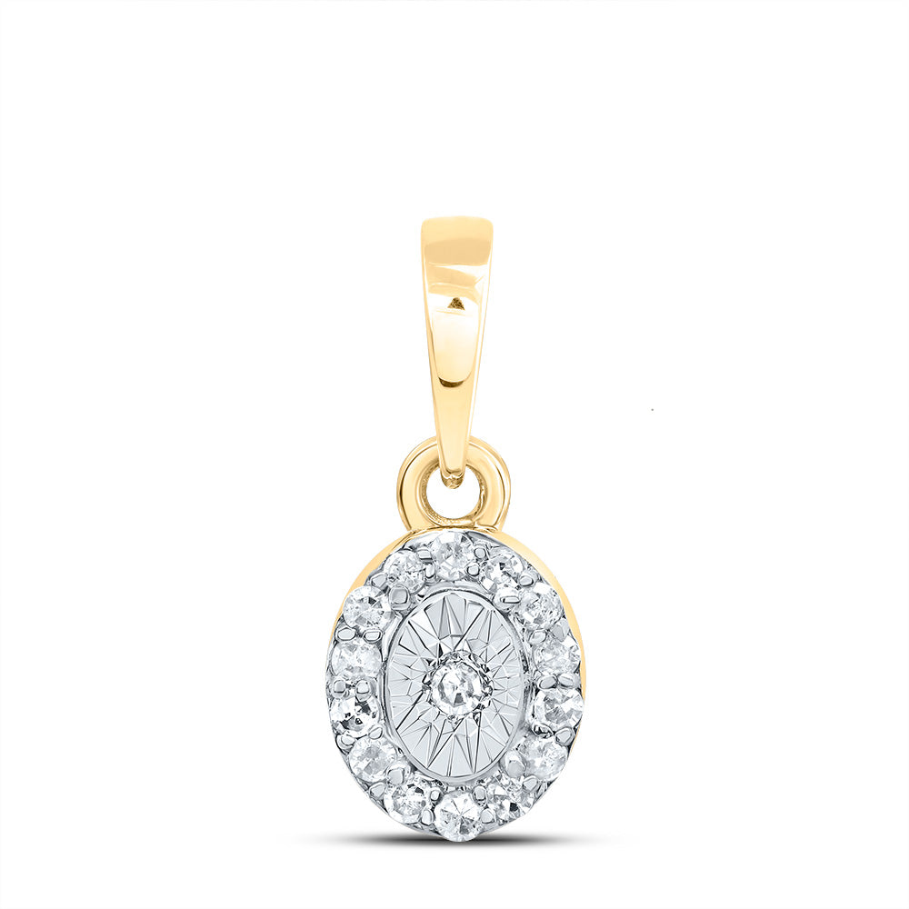 1/12CTW-DIA P1 GIFT OVAL PENDANT