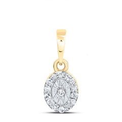1/12CTW-DIA P1 GIFT OVAL PENDANT
