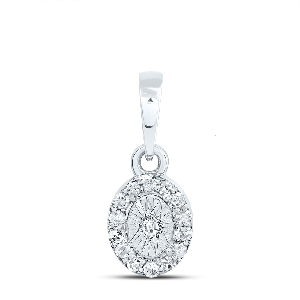 1/12CTW-DIA P1 GIFT OVAL PENDANT