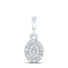 1/12CTW-DIA P1 GIFT OVAL PENDANT