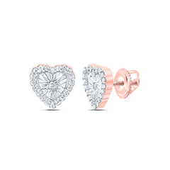 1/8CTW-DIA P1 GIFT HEART STUD EARRING
