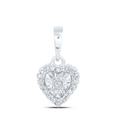 1/20CTW-DIA P1 GIFT HEART PENDANT