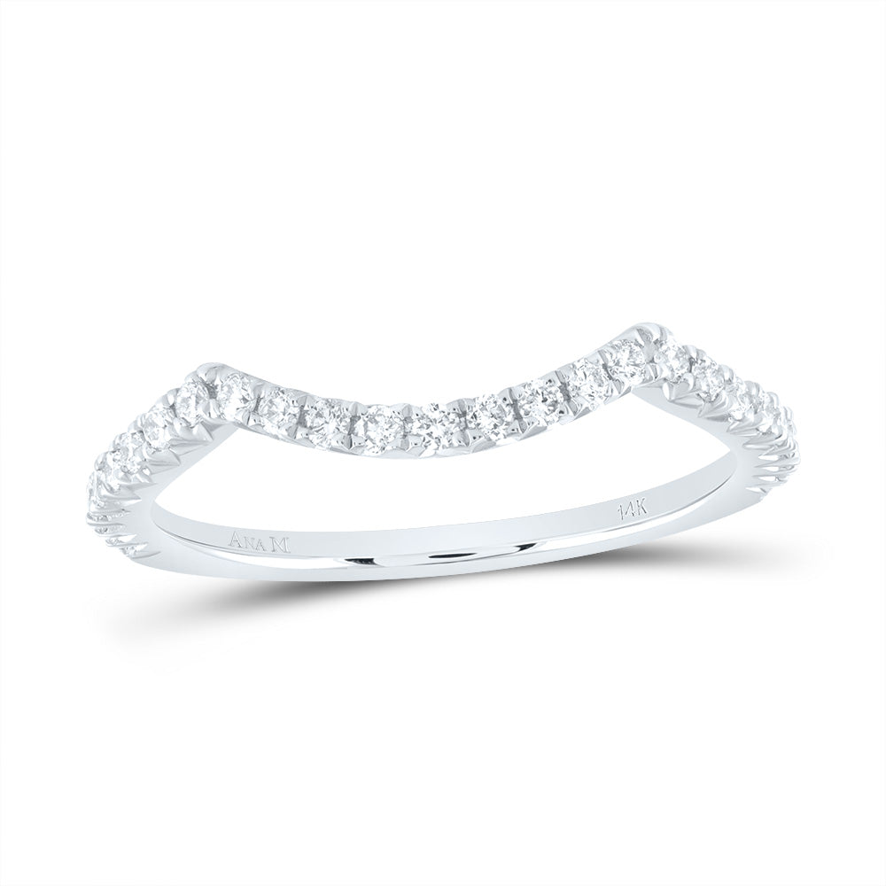 14k Gold 1/3 CTW-Natural Diamond Fashion Cnc Square Band Gram