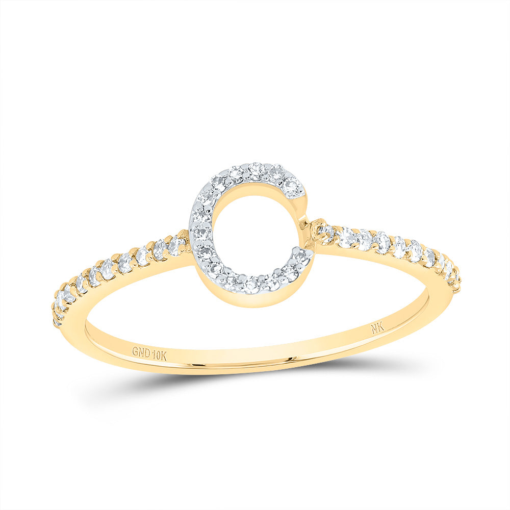 1/6CTW-DIA NK GIFT INITIAL "C" RING