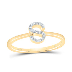 1/20CTW-DIA NK GIFT INITIAL "S" RING