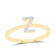 1/20CTW-DIA NK GIFT INITIAL "Z" RING
