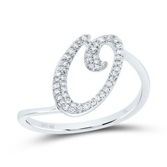 1/6CTW-DIA NK GIFT INITIAL "O" RING