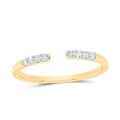 14K Yellow Gold 1/10 Ct-Natural Diamond Fashion Ladies Band 1.57 Gram