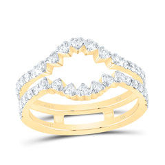 14K Yellow Gold 5/8 CTW-Natural Diamond Cnc Enhancer Ring 3.62 Gram