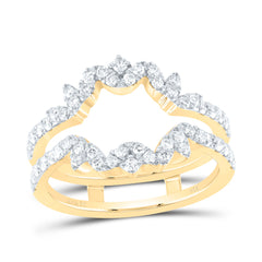 14K Yellow Gold 5/8 CTW-Natural Diamond Cnc Enhancer Ring 4.18 Gram