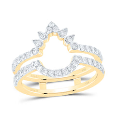 14K Yellow Gold 5/8 CTW-Natural Diamond Cnc Enhancer Ring 3.91 Gram