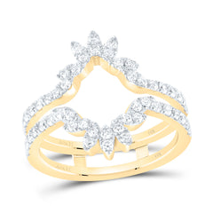 14K Yellow Gold 3/4 CTW-Natural Diamond Cnc Enhancer Ring 4.26 Gram