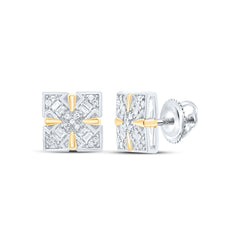 Sterling Silver 1/6 CTW-Natural Diamond Gift Stud Earring 1.92 Gram
