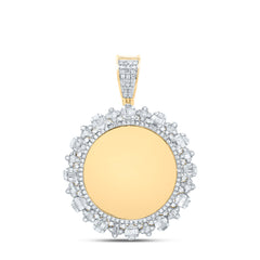 10K Yellow Gold 1 1/4 CTW-Natural Diamond Memory Round Men'S Charm 6.53 Gram