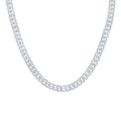 Sterling Silver 5 1/5 CTW-Natural Diamond 8MM Cuban Men'S Chain (22 Inch ) 53.64 Gram