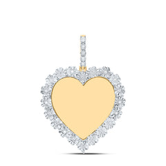 Sterling Silver 1/10 CTW-Natural Diamond Gift Heart Memory Pendant