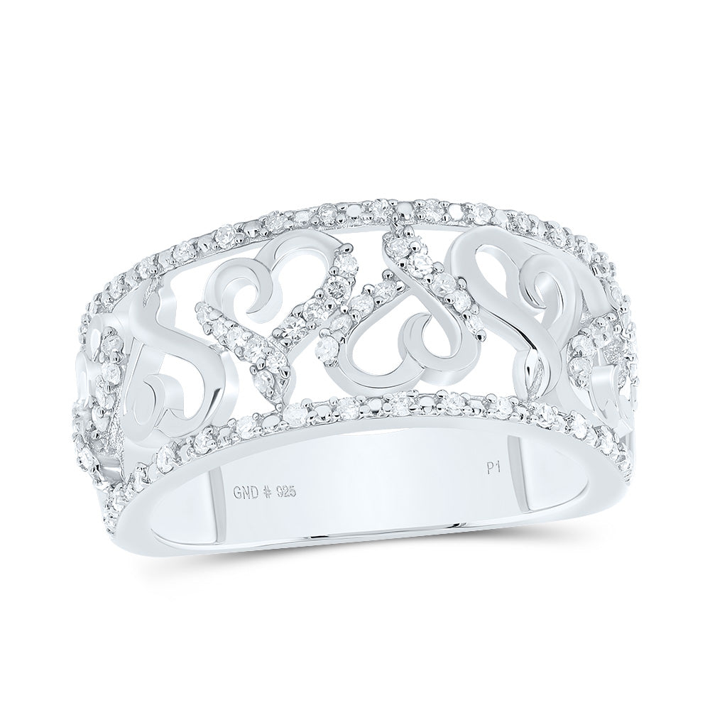 Sterling Silver 1/3 CTW-Natural Diamond Gift Ring