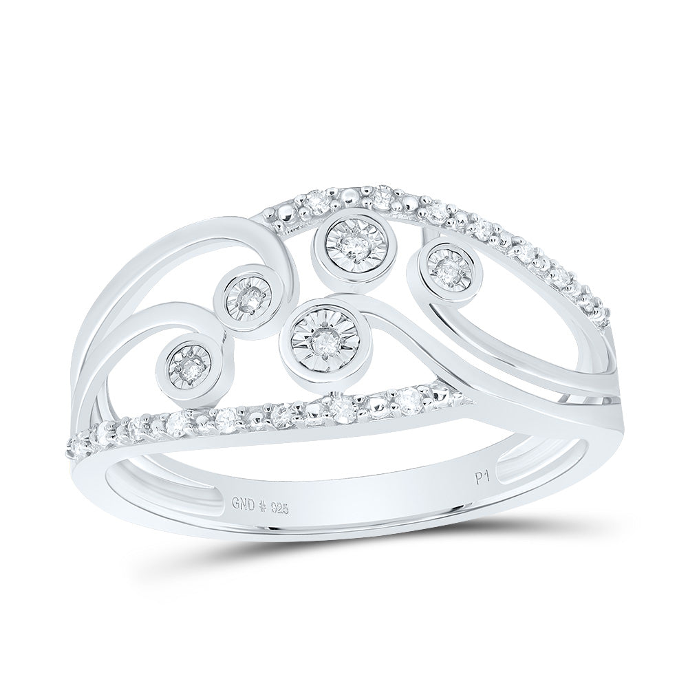 Sterling Silver 1/12 CTW-Natural Diamond Gift Ring