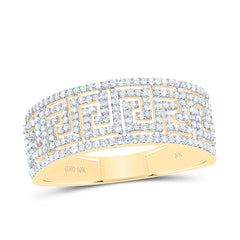 10k Gold 5/8 CTW-Natural Diamond Mens Ring