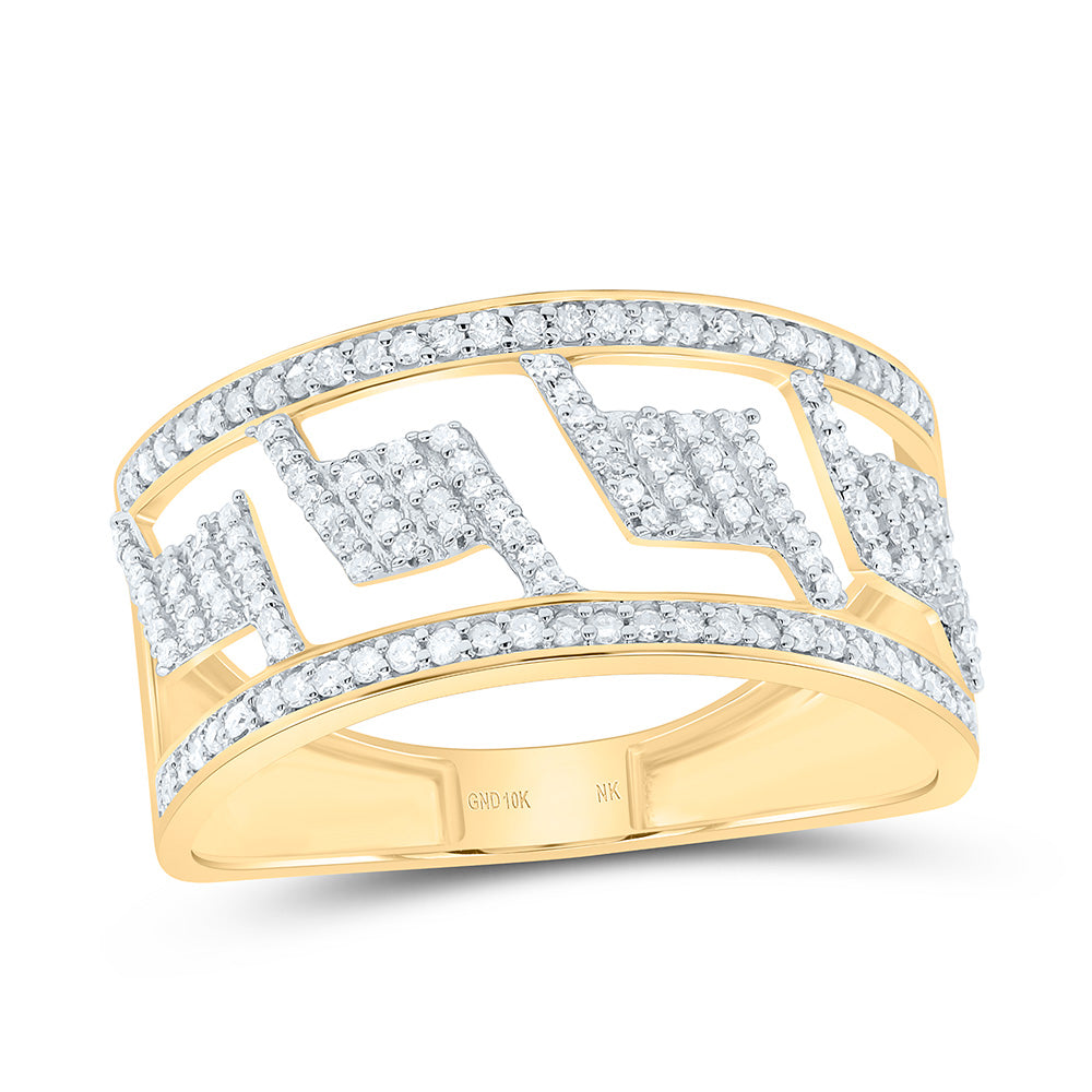 Sterling Silver 3/8 CTW-Natural Diamond Gift Mens Ring