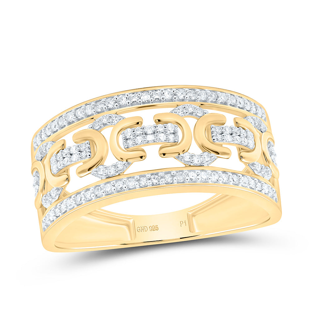 Sterling Silver 1/3 CTW-Natural Diamond Gift Mens Ring
