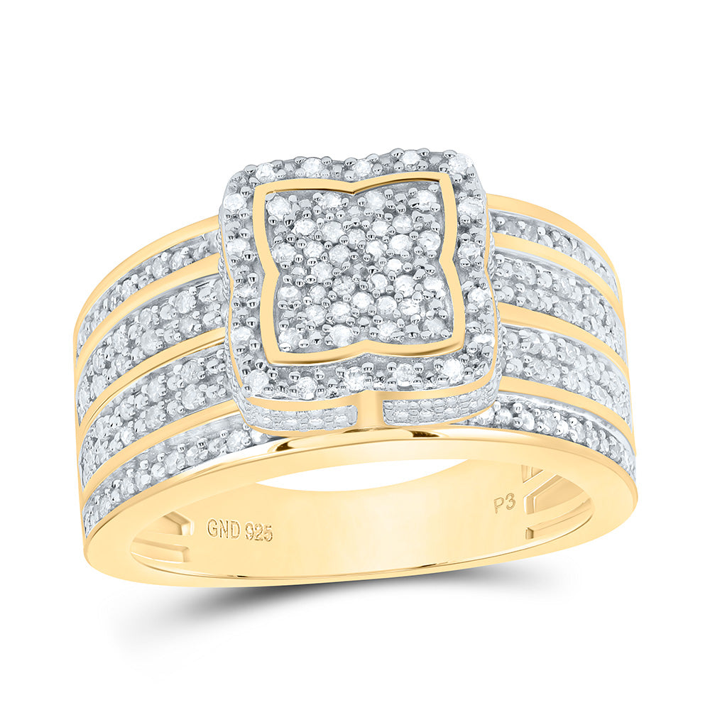Sterling Silver 1/2 CTW-Natural Diamond Gift Ring