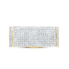 14k Gold 1 7/8 CTW-Natural Diamond (14MM) Cuban Lock Box