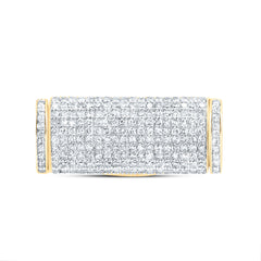 14k Gold 1 CTW-Natural Diamond (12MM) Cuban Lock Box