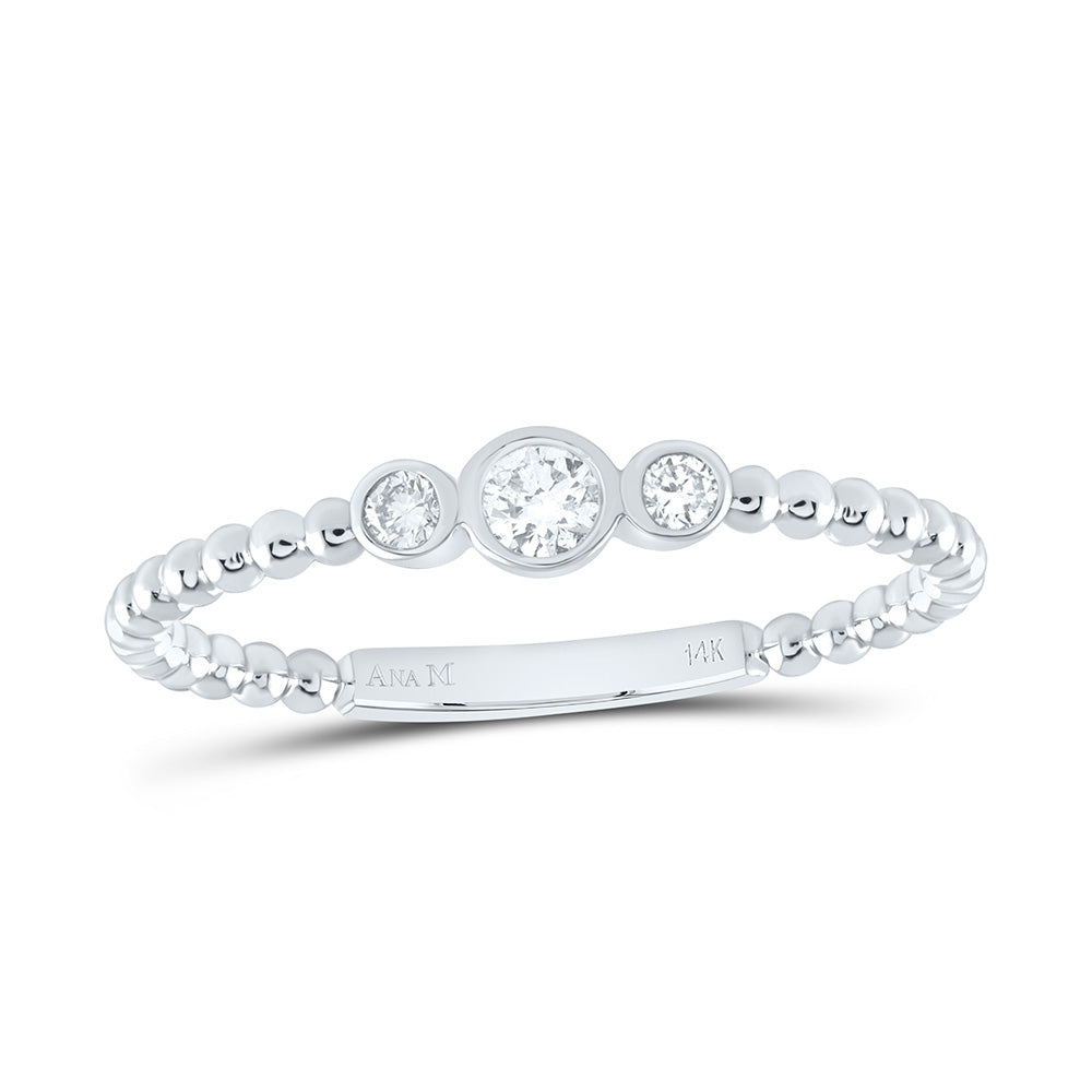 14k Gold 1/8 CTW-Natural Diamond Fashion Ring