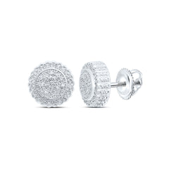 Sterling Silver 1/5 CTW-Natural Diamond Gift Round Earring