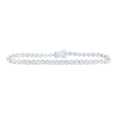 14k Gold 4 CTW-Natural Diamond Fashion Tennis Bracelet (7 Inch )