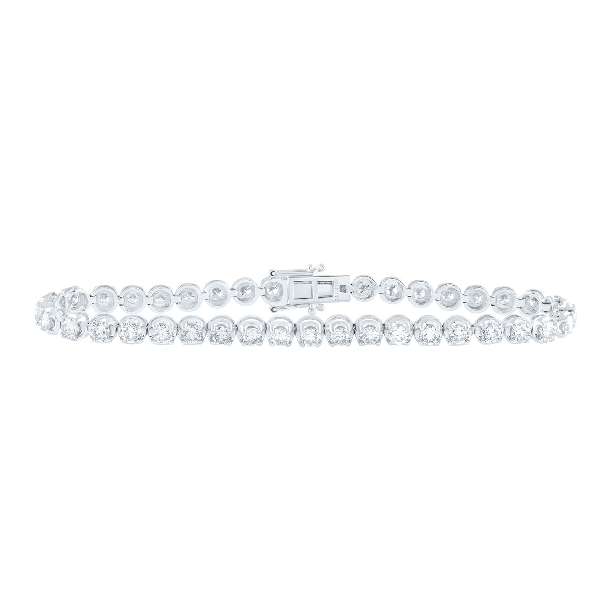 14k Gold 5 CTW-Natural Diamond Elite Fashion Tennis Bracelet (7 Inch )