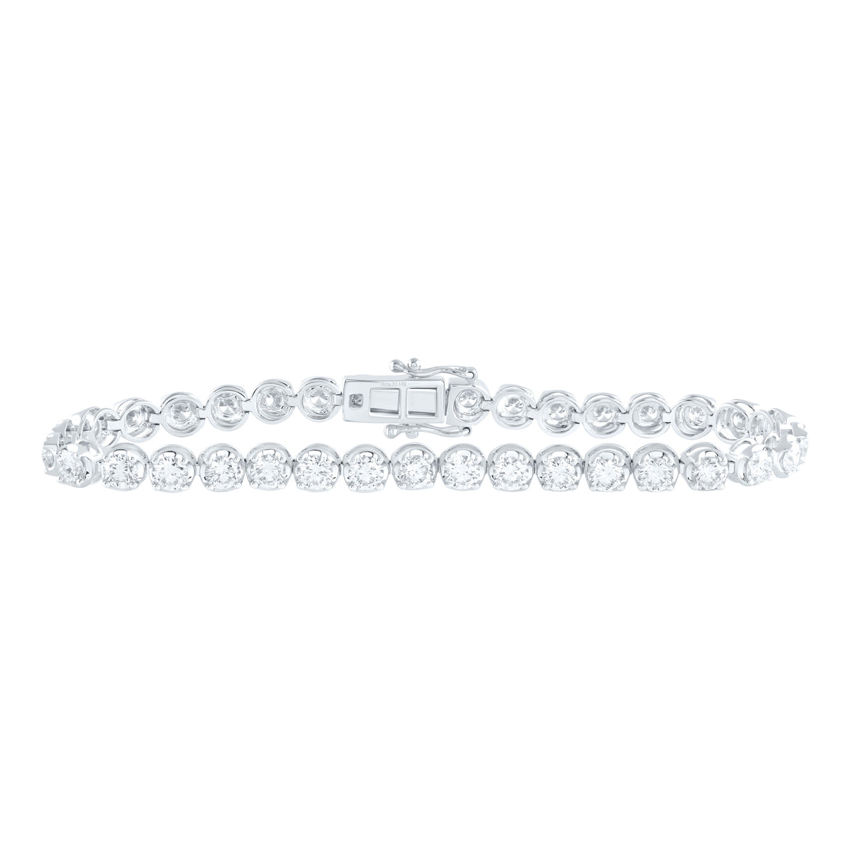 14k Gold 6 CTW-Natural Diamond Elite Fashion Tennis Bracelet (7 Inch )