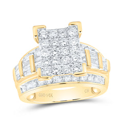 14k Gold 2 CTW-Natural Diamond Cindy Emerald Ring